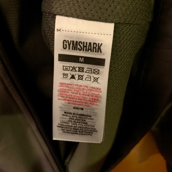 Gymshark Men's Long Sleeve Full-Zip Studio Jacket Core Olive- Men’s Size Medium - Picture 9 of 11